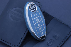 Чохол Nissan темно-блакитний