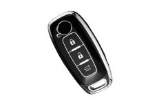 Чохол Nissan чорний хром поліуретан