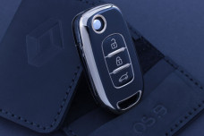 Чохол Renault чорний з золотом