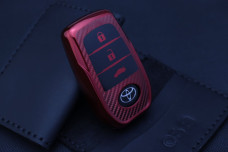 Чохол Toyota carbon червоний