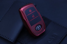 Чохол Toyota carbon червоний