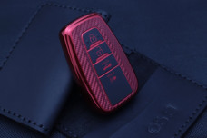 Чохол Toyota carbon червоний