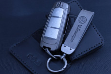 Чохол VW метал + шкіра