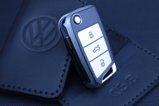 Чохол VW срібло фактура шкіри