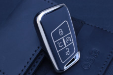 Чохол VW/SKODA/SEAT чорний з золотом