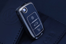 Чохол VW/SKODA/SEAT чорний з золотом