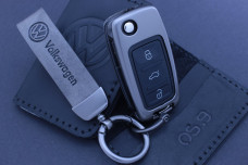 Чохол VW метал + шкіра