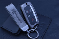 Чохол Land Rover метал + шкіра