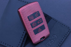 Чохол Land Rover/Jaguar carbon червоний