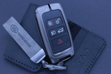 Чохол Land Rover/Jaguar метал + шкіра