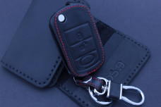 Чохол Land Rover чорний шкіра